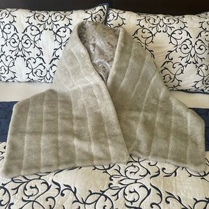 Faux Fur Reversible Wrap
